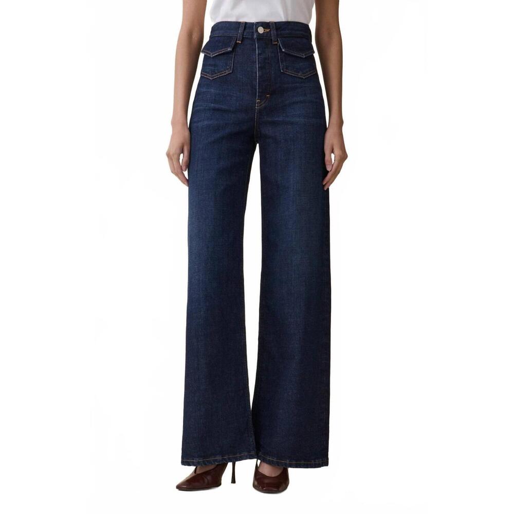 NEW JEANERICA venice high rise flare jeans in amido blue